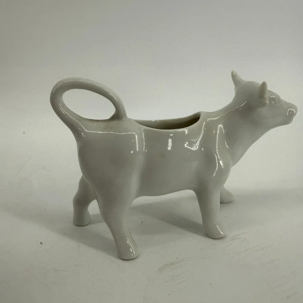 Cow Creamer‎ Pitcher Unisex OS White Ceramic Farmhouse Kitchen Decor